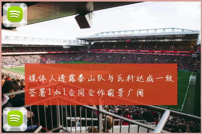 媒体人透露泰山队与瓦科达成一致签署1加1合同合作前景广阔